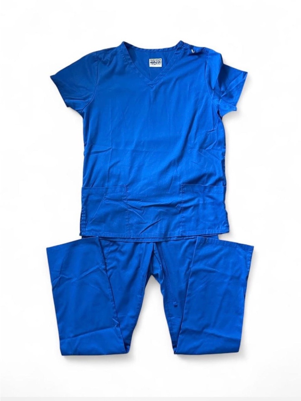 Women’s V-Neck Scrub Set in Royal Blue by Strictly Scrubs